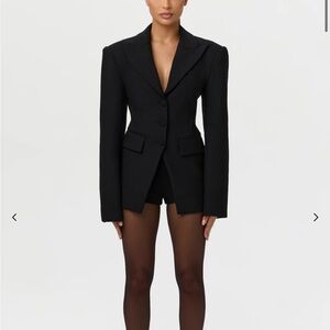 NEW Black Women's Tailored Blazer Jacket & shorts